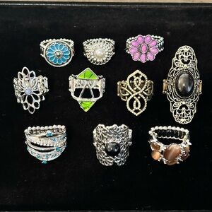 Paparazzi Stretch Rings Lot of 10 rings!!  Lot#1